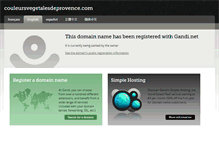 Tablet Screenshot of couleursvegetalesdeprovence.com